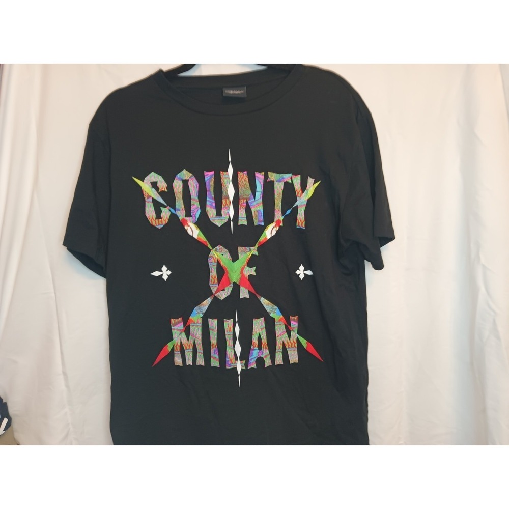 marcelo burlon County Of Milan Black T-shirt. Small.